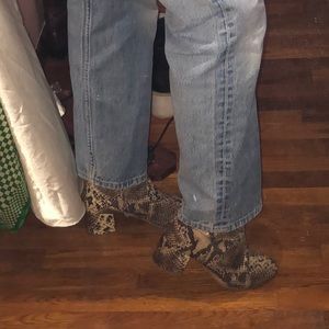 Snakeskin boots